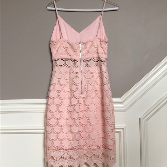 Aqua Lace Mini Bodycon Dress - Picture 5 of 8